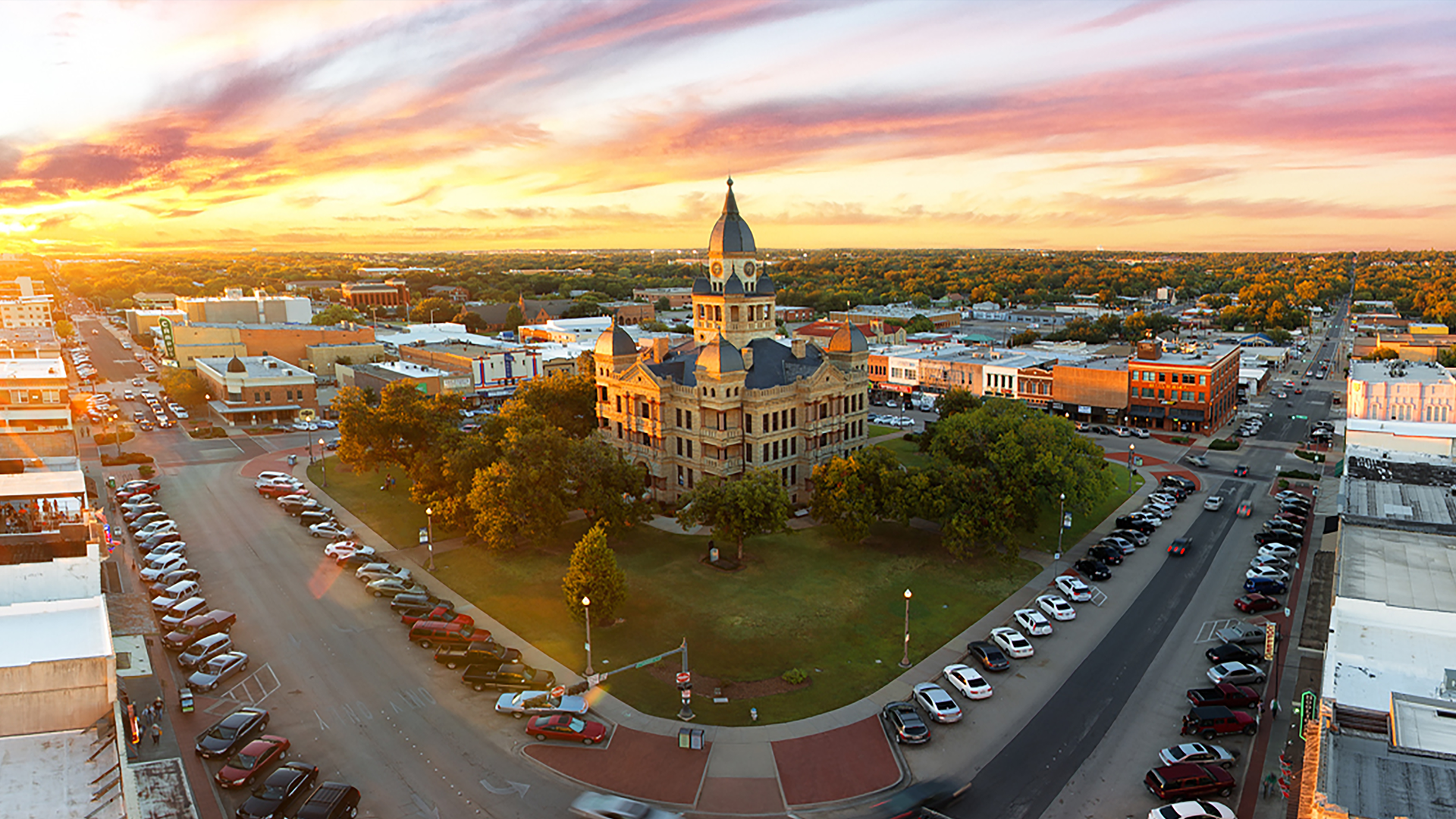 Denton TX courthouse area - artificial turf and synthetic turf installation service areas in Denton County